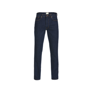 กางเกงยีนส์ยืดเอวกลางเอวลำลองสำหรับทุกเพศ, กางเกงยีนส์ลำลองทรงสลิมฟิตแฟชั่นสีฟ้าคลาสสิก - Product Image 4