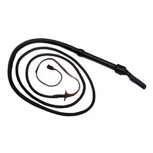 Fouet en cuir noir de qualité supérieure 7 pieds de long équitation et fouet BDSM avec manche en bois robuste Costume de jeu de rôle d'entraînement - Product Image 1