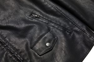 Wholesale Price <b>Men's</b> Winter Waterproof Jacket <b>Real</b> Leather Warm Windbreaker for High Street <b>Black</b> Color 2025 - Product Image 3