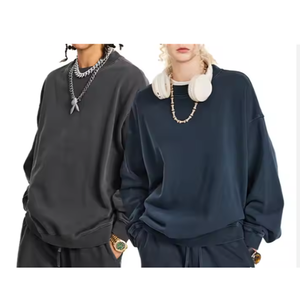 เสื้อฮู้ดพิมพ์ลายเทอร์รี่ยูนิเซ็กส์สำหรับผู้ชายโอเวอร์ไซส์ผ้าคอตตอน100% 300 GSM กระเป๋าสะพายไหล่สำหรับผู้ชายขนาดบวกด้านหน้าทำจากบังคลาเทศ - Product Image 2