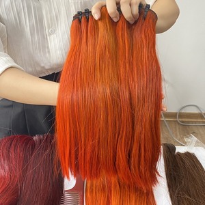 Extensiones de cabello de trama súper recta de varios colores y extensiones de cabello transparente cabello humano vietnamita - Product Image 4