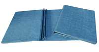 Porte-menus personnalisés haut de gamme à double pliage A5/A4/A3 en cuir PU durable, supports de restaurant avec logo nickelé, feuilles PVC transparentes, ISO