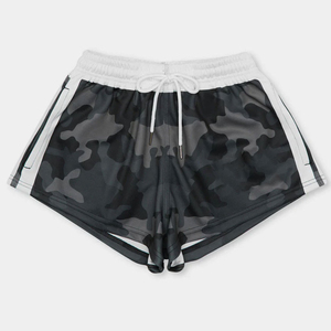 100% Polyester Sublimated Printed High Street <b>Rugby</b> <b>Shorts</b> <b>Pocket</b> Embroidered/Printed Logo Waterproof Breathable Elastic Waist - Product Image 1