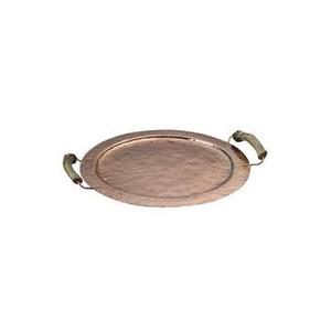 Plateaux de service en métal de style martelé de haute qualité avec poignée bas prix Standard cuivre aluminium acier haute finition - Product Image 2