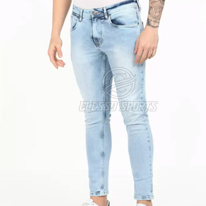 Latest Design OEM Service <b>Men</b> <b>Jeans</b> Pants Comfortable Breathable Premium Quality <b>Jeans</b> Pants <b>For</b> <b>Men</b> - Product Image 2