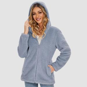 Conjunto Deportivo Informal de Alta Calidad para Mujer, Sudadera con Capucha y Pantalones con Patrón Sólido, Logotipo Personalizable, Tela - Product Image 1