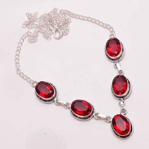 Collier personnalisé en argent Sterling, bijoux en pierre de Quartz topaze bleue naturelle, bijoux australiens - Product Image 4