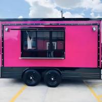 13FTFood Truck Mobil Yemek İkram Römorku Tam Donanımlı Açık Hava Mobil Dondurma Kahve Arabası Yiyecek Römorkları Tam Donanımlı