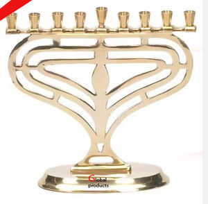 2025 Jewish 9 Branch Silver Finished Menorah <b>Candle</b> <b>Stand</b> Metal Casted For Home Temple - Product Image 5
