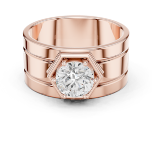 Men's Classic Bold Moissanite Engagement <b>Ring</b> in 925 Sterling Silver with Finish Prong Setting Wedding Band for Anniversary Gift - Product Image 6