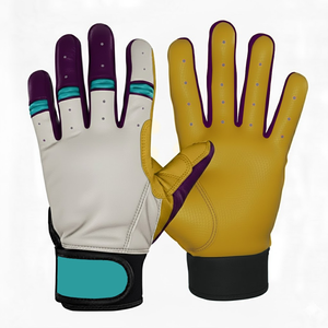 Guantes de Bateo de Béisbol de Cuero Resistentes para el Campo Interior, para Mano Derecha, Antideslizantes, Transpirables, Equipo Deportivo Personalizado Profesional - Product Image 5