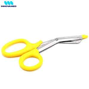 Tijeras de Emergencia con Mango de Plástico de 7.5 Pulgadas, Tijeras Amarillas para Vendajes de Paramédicos, Modelo II-TS-1908, Clase I Manual de INNOVAMED - Product Image 2