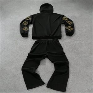 Conjunto de Sudadera con Capucha y Pantalones Deportivos de Algodón 100% Pesado, Cómodo, Unisex, Personalizable, Venta al por Mayor OEM, Patrón Liso, Tallas Grandes - Product Image 2