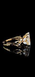 แหวนเพชรทรงรัศมี 2.00 กะรัต ทองคำขาว 18k ทนทาน ได้รับการรับรองจาก IGI เพชรเพาะเลี้ยงในห้องปฏิบัติการ แหวนหรูสำหรับผู้หญิง - Product Image 4