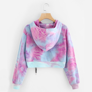 Women's Hooded <b>Winter</b> Crop <b>Top</b> Two-Piece Set 100% Organic Cotton Streetwear hoodies - Product Image 2