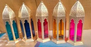 Moroccan Style Gold Candle Lantern Vintage <b>Tealight</b> Holder for Patio and Festive Decor Christmas & Wedding Outdoor Candle Holder - Product Image 5