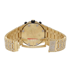 Luxury Hip Hop Moissanite Watch Wholesale Bust Down Iced Out Stainless Steel Quartz VVS Diamond Jewelry Watch Pass <b>Tester</b> - Product Image 4