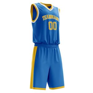Ensemble d'uniformes de basket-ball pour hommes de l'équipe professionnelle Maillot et short sans manches personnalisés avec logo avant pour une utilisation sportive - Product Image 4