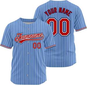 เสื้อเบสบอลผลิตจากโรงงานพร้อมการออกแบบเฉพาะตัวมีบริการปรับแต่งเองสำหรับทีมกีฬาสั่งซื้อเครื่องแต่งกาย - Product Image 1