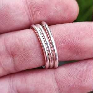 925 Sterling Silver Elegant Unique 2.0 mm <b>Dainty</b> Plain Minimalist Handmade <b>Ring</b> Band Stackable Jewelry with Rhodium Plating - Product Image 6