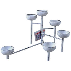 Lanterne en métal décorative pour la maison avec poignée lot de 3 lanternes blanches en PC de grande taille pour la décoration de mariage - Product Image 4