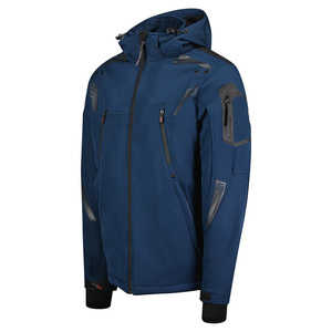 Meilleure vente Veste zippée en polyester pour homme Veste d'extérieur personnalisée Softshell coupe-vent et imperméable avec logo personnalisé - Product Image 3