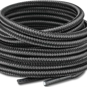 Lacets personnalisés 32 marron tressés 5mm écologiques 100% cordons de cordon de serrage en polyester pointe en plastique personnalisée pour les sweats à capuche de vêtements de sport - Product Image 4