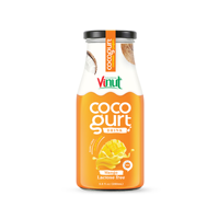 Kokosyoghurt met mango drank, PET fles 280ml, VINUT merk groothandel, yoghurtdrank, Vietnamese leverancier, drankenflessen
