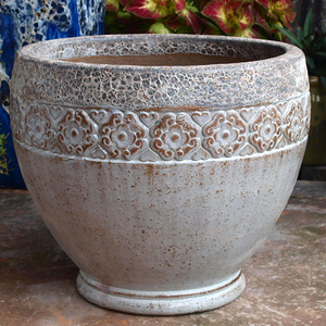 Ventes en gros de jardinières classiques en céramique d'argile de grande taille, écologiques, durables, avec finition émaillée, pour la maison, le jardin, la pépinière, le bureau - Product Image 3