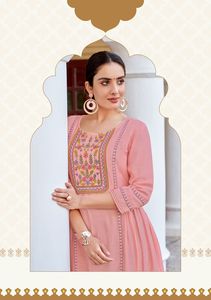 Kurtis de Rayón con Bordado y Trabajo Manual para Mujer al por Mayor - Product Image 3