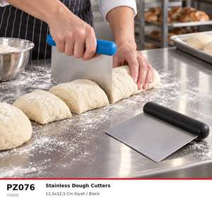 Fida Stainless Dough Scraper with Plastic Handle - Black - Product Image 5