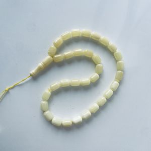 Auténtico Tasbih de ámbar báltico, cuentas de oración diarias, cuentas musulmanas de ámbar blanco - Product Image 4