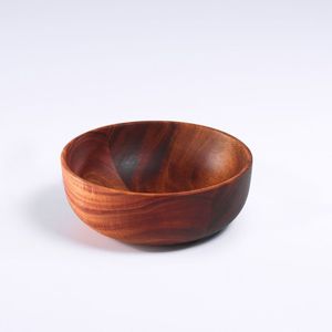Bol de service en bois artisanal moderne, finition naturelle, haute qualité, passe au lave-vaisselle, écologique, pour salade et repas - Product Image 4