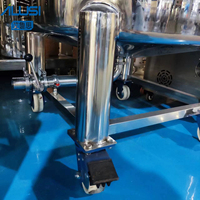 Réservoir de stockage de shampooing en acier inoxydable à ouverture supérieure 100-20000L conteneur de détergent à eau monocouche SS