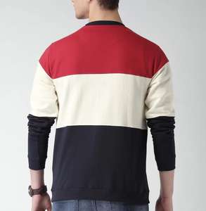 480GSM poids lourd coton hommes sweats impression broderie personnalisé col rond sweat col rond - Product Image 2