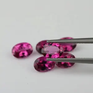 Tourmaline rose naturelle 3x4mm à 6x8mm forme ovale coupe pierre précieuse rose naturelle en vrac pour la fabrication de tous les types de bijoux magnifiques