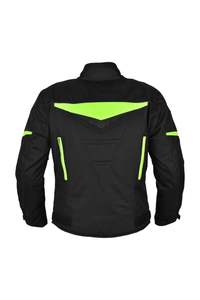 Veste d'hiver de sécurité pour hommes de marque personnalisée 100% tissu de velours côtelé de coquille de polyester longue veste de moto textile de moto mince - Product Image 6