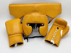 Nouvel ensemble de protection de boxe en cuir sur mesure, design professionnel, très demandé, pour entraînement et sparring professionnels - Product Image 1