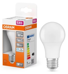 Lámpara LED estándar E27 8,5W 6500K 806Lm (Osram 4058075428560) - Product Image 1