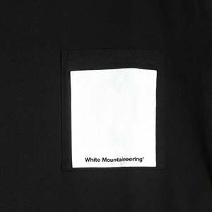 T-shirt blanc en coton tricoté à 100 % avec poche [WM1873502] T-shirts imprimés style streetwear Sérigraphie - Product Image 3