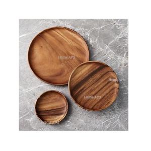 Lot de 2 assiettes de chargeur de tailles différentes avec des assiettes de forme ronde de première qualité pour l'hôtel et la maison - Product Image 3