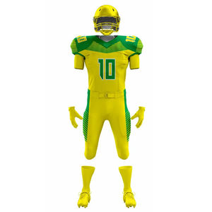 Ensemble de maillots de football américain pour adultes de haute qualité 100% polyester, logo personnalisé imprimé, respirant, antibactérien, anti-UV, sport - Product Image 5