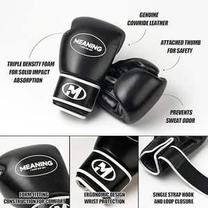 Guantes de Boxeo de Piel Sintética de Alta Calidad, 8 OZ, para Entrenamiento de Artes Marciales, Kickboxing, Sparring, Muay Thai - Product Image 2