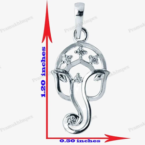 Colgante de moissanita Ganesha, amuleto religioso en plata de ley, joyería hecha a mano chapada en oro, regalo de diseño elegante de Dios hindú Ganpati - Product Image 3