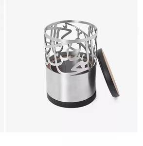 ที่ใส่เครื่องหอมโลหะอาราบิกที่สวยงามน่ารักพร้อมฐานไม้ที่วางธูปหอมสำหรับกลิ่นหอมสวยงาม - Product Image 3