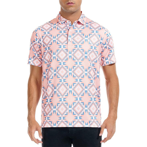 Polo de golf personalizado para hombre Camiseta de manga corta con logotipo OEM 100 Poliéster Camiseta de punto de secado rápido - Product Image 2