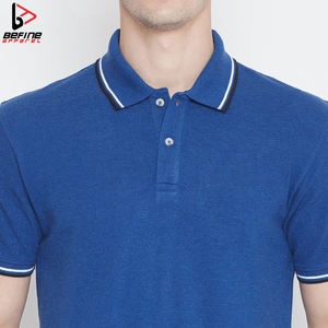 Polos de manga corta de algodón con logotipo personalizado para hombre, polos de golf personalizables de patrón sólido con impresión digital en lienzo - Product Image 6