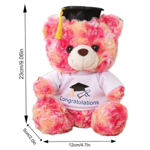 ตุ๊กตาหมีดร.แบร์ ขนาด 23/28 ซม. ของเล่นตุ๊กตาหมีนุ่มนิ่ม สีสันสดใส น่ารัก <span class=keywords><strong>เ</strong></span>หมาะ<span class=keywords><strong>เ</strong></span>ป็นของขวัญวันเกิดหรือวันรับปริญญา - Product Image 2