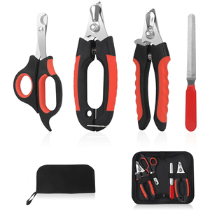 Kit de cortaúñas para perros de acero inoxidable ecológico de 4 piezas, recortadores de protección de seguridad para evitar cortar mascotas excesivas - Product Image 1