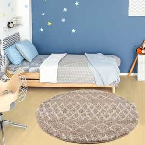 Alfombra Peluda Beige Marroquí, Juego de 920 - Product Image 2